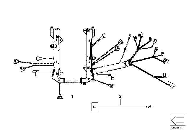 2008 BMW 750Li Crankshaft Position Sensor Diagram for 12147503140