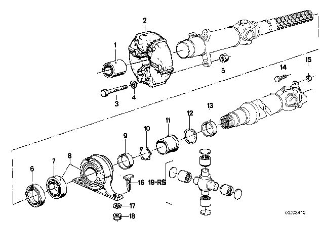 1978 BMW 733i Tooth Washer Diagram for 26111100692