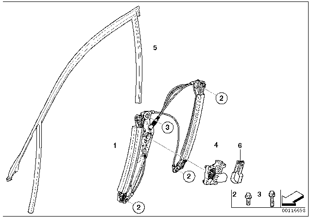 2003 BMW 745i Clamping Bracket Right Diagram for 51337046526