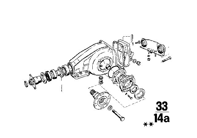 1970 BMW 1602 Differential - Spacer Ring Diagram 2