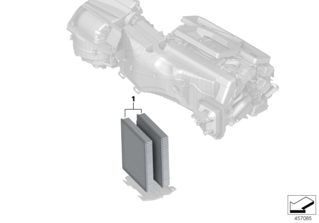 2018 BMW Alpina B7 Microfilter / Activated Carbon Container Diagram