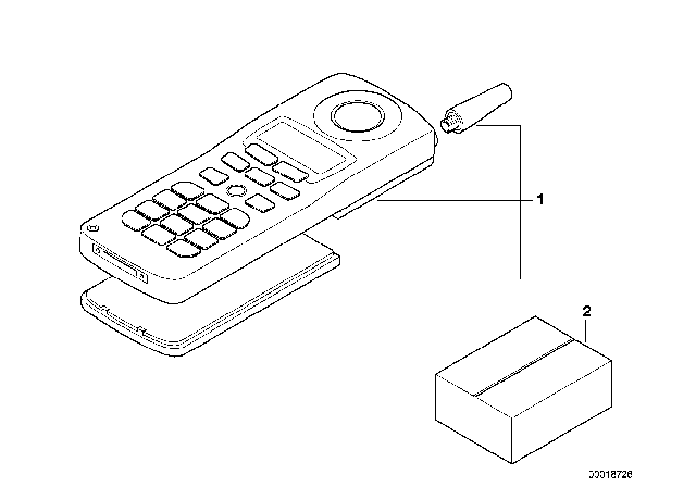1995 BMW 325is Phone Kit Diagram 2