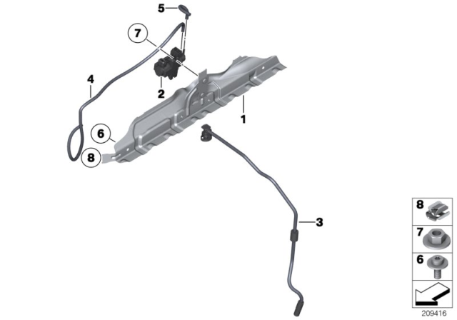 2015 BMW 640i xDrive Gran Coupe Holder Diagram for 11657588579