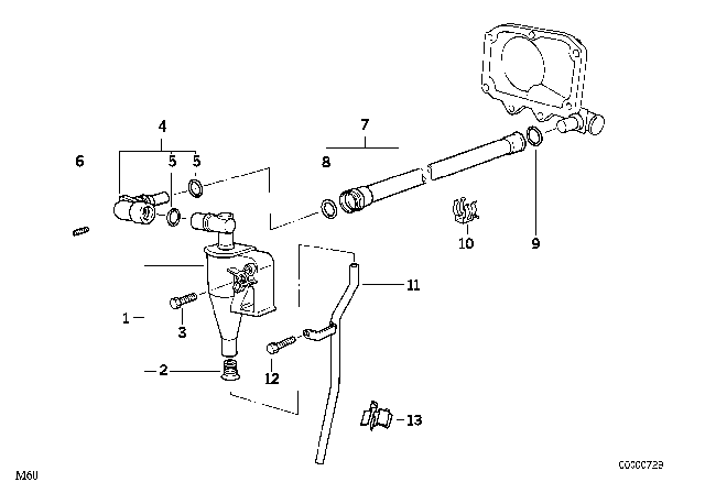 1997 BMW 840Ci Connector Diagram for 11151747976