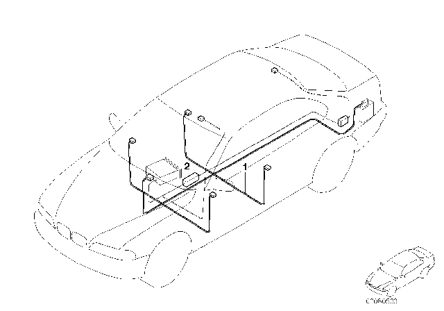2005 BMW 325Ci Audio Wiring Harness Diagram 1