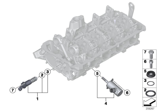 2018 BMW X5 M Cylinder Head & Attached Parts Diagram 2