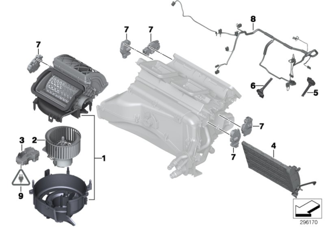 2011 BMW X3 Electric Parts For Ac Unit Diagram