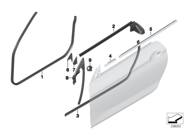 2014 BMW M6 Channel Cover, Long, Outer Right Diagram for 51337275790