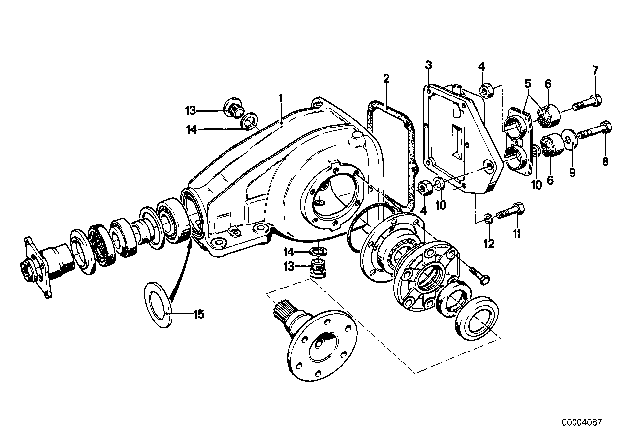 1978 BMW 320i Tapered Roller Bearing Diagram for 33121206739