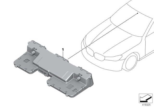 2018 BMW Alpina B7 Camera - Based Driver Assistance System Diagram