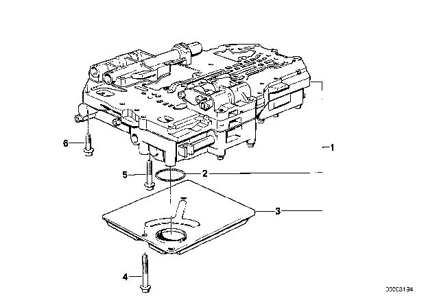 1990 BMW 325is Control Unit & Attaching Parts (ZF 4HP22/24-H) Diagram