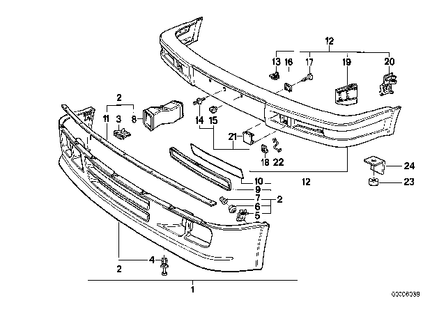 1988 BMW 325i Support Diagram for 51712238866
