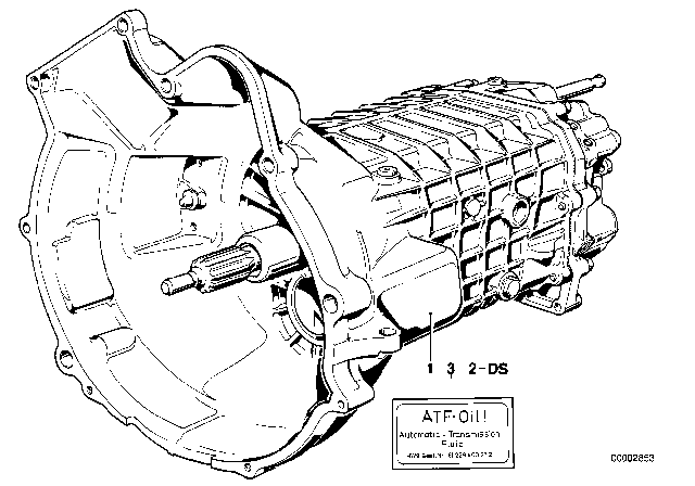 1991 BMW 735i Manual Gearbox Diagram