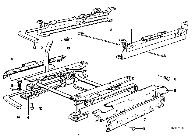 1981 BMW 528i Covering Lower Outer Diagram for 52101881770