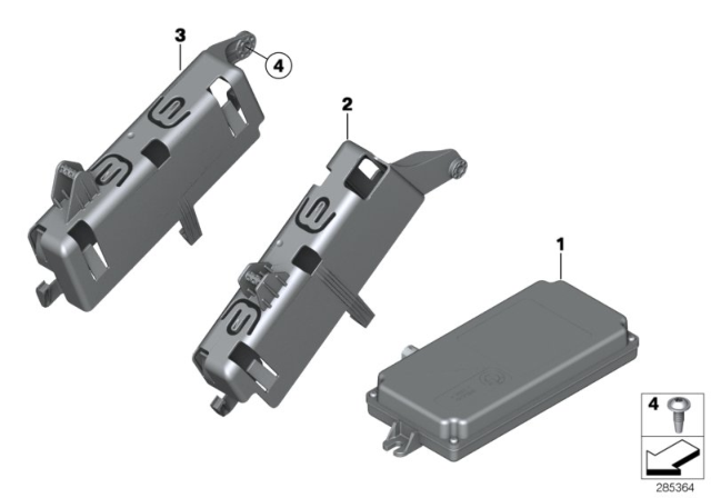 2017 BMW 330i Control Unit, Reversing Camera Diagram