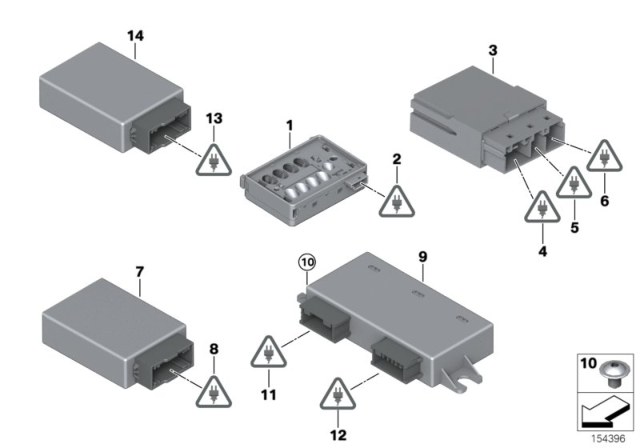 2009 BMW 335i Control Unit / Modules Diagram