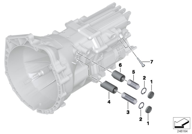 2015 BMW 320i Gearshift Parts (GS6-17DG) Diagram