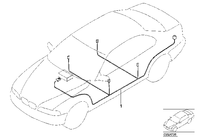 2001 BMW 325Ci Audio Wiring Harness Diagram 1