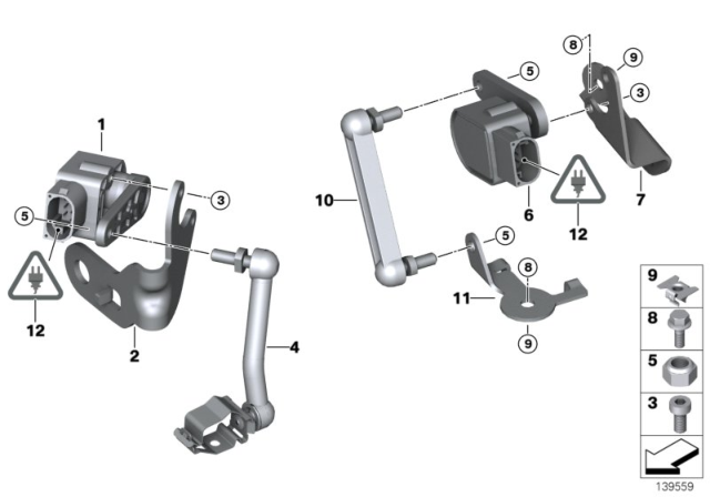 2011 BMW 335i Regulating Rod Diagram for 37146763733