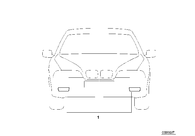 1998 BMW 318ti Foglight Kit Diagram for 63171469706