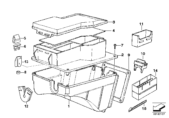 1997 BMW 328i Single Components For Fuse Box Diagram