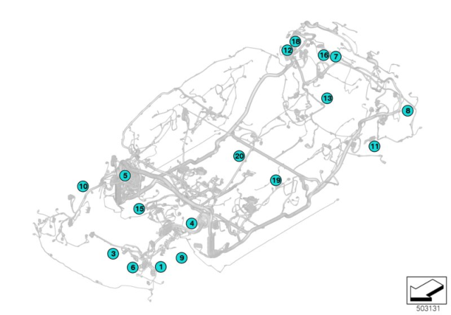 2019 BMW M850i xDrive Socket Housing Diagram for 61136925586