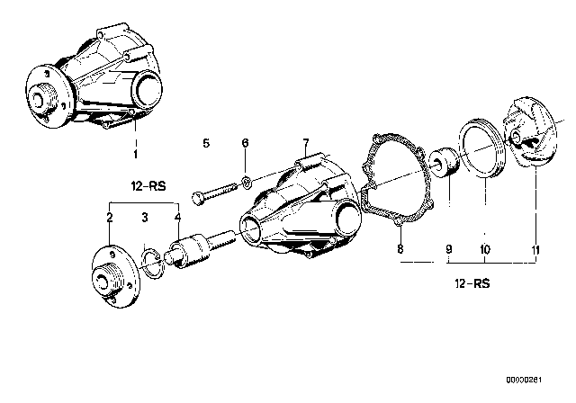 1983 BMW 533i Rotor Diagram for 11511268825