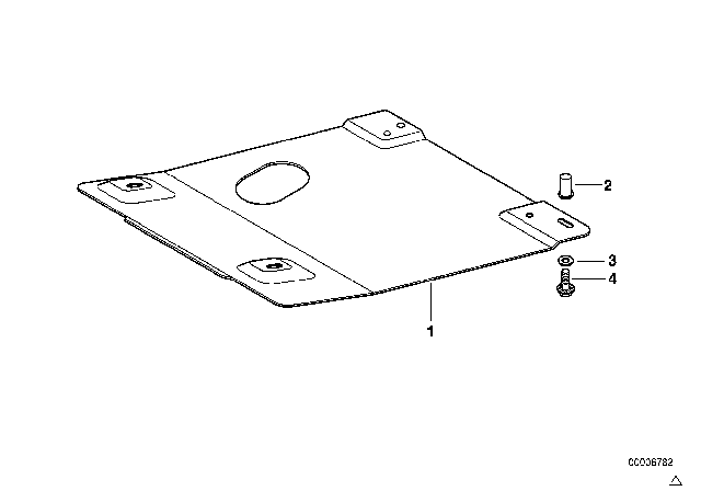 1999 BMW 323is Front Aggregate Protective Plate Diagram
