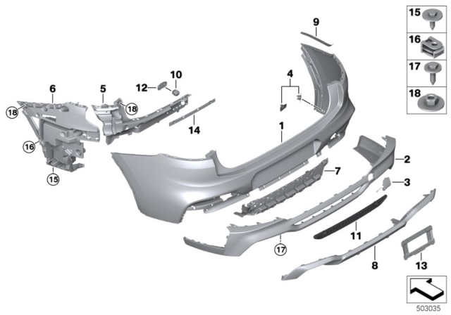 2020 BMW X4 M MOUNT FOR CONTACTLESS OPENIN Diagram for 51128075339
