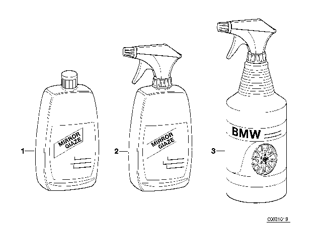 1998 BMW 540i Car Care Products Diagram