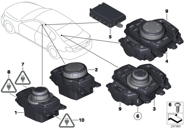 2015 BMW 750i Controller Diagram for 65829327170