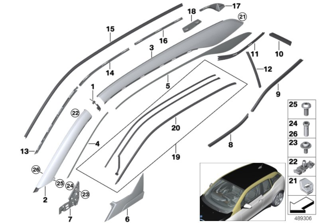 2018 BMW i3 Fillister Head Screw Diagram for 51449908580