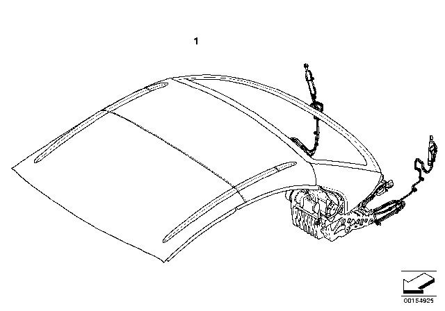 2013 BMW M3 Hardtop, Retractable Diagram 1