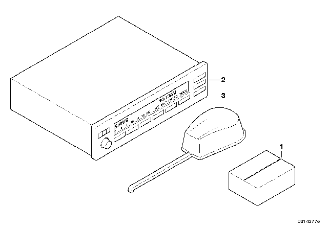 2000 BMW 323i Radio Installation Kit Diagram