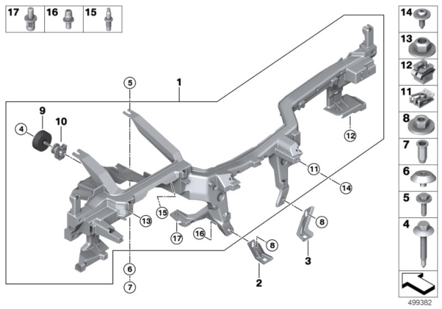 2020 BMW 740i HOLDER FOR TUNNEL SUPPORT LE Diagram for 51459297649