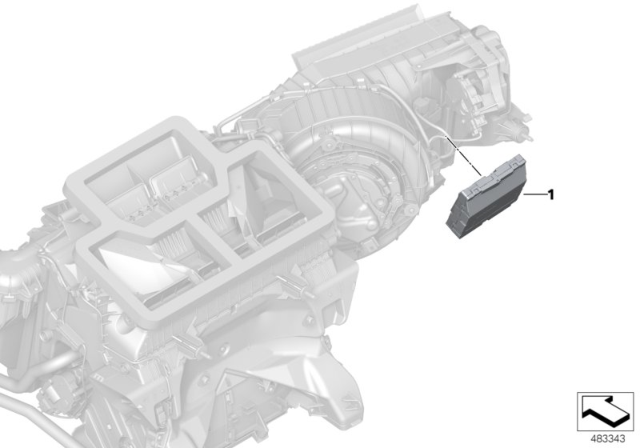 2019 BMW X3 Control Unit Air Conditioning System Diagram