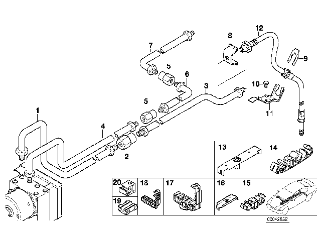 2005 BMW M3 Pipe Diagram for 34326754949