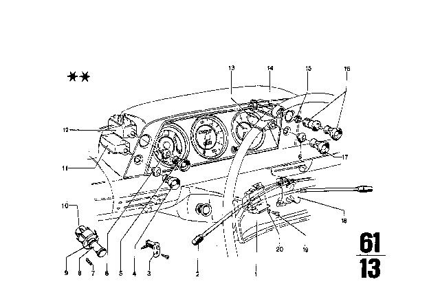 1968 BMW 2002 Switch Diagram 1