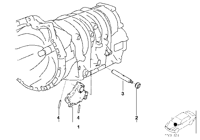 2005 BMW 325Ci Gear Shift Parts (A5S360R/390R) Diagram
