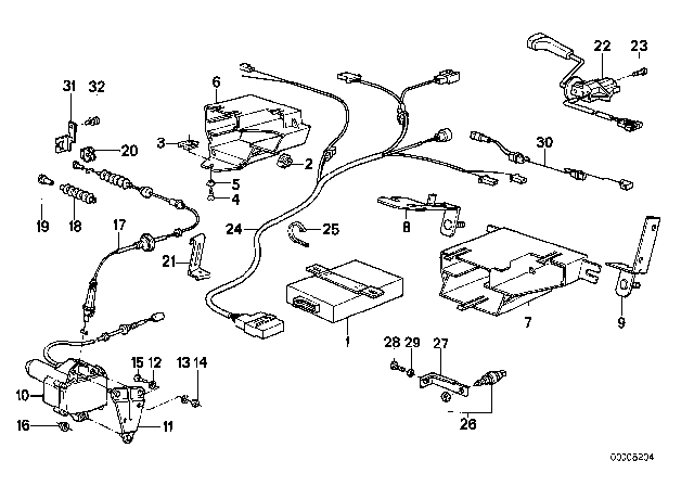 1987 BMW 528e Hollow Washer Diagram for 51451804974