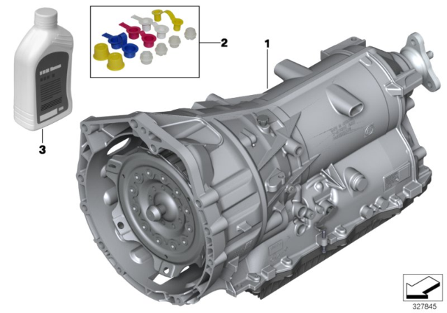2016 BMW 320i Automatic Transmission GA8HP45Z Diagram