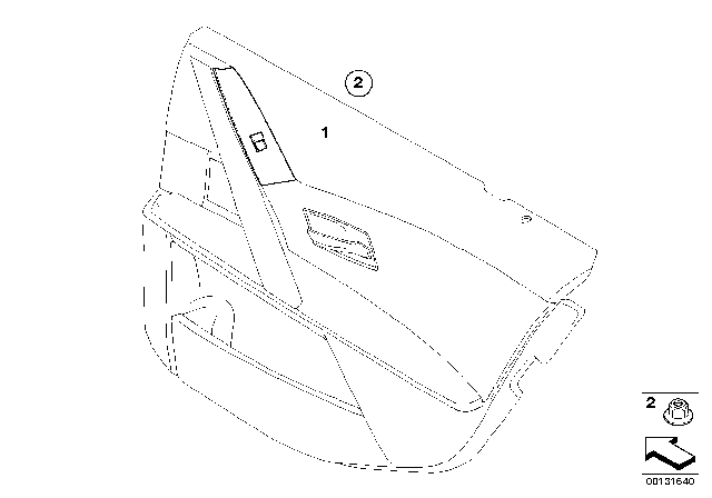 2006 BMW 550i Window Switch Right Diagram for 61316951960