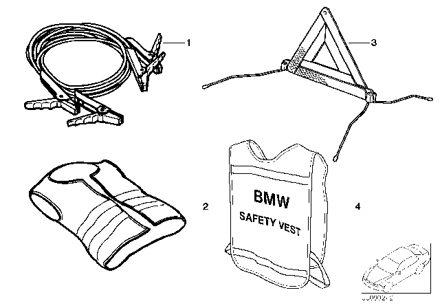 1986 BMW 528e Breakdown Equipment Diagram