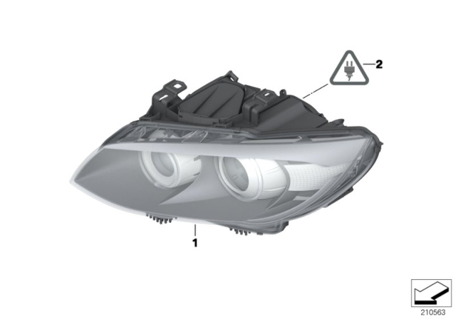 2011 BMW 335i Headlight Diagram