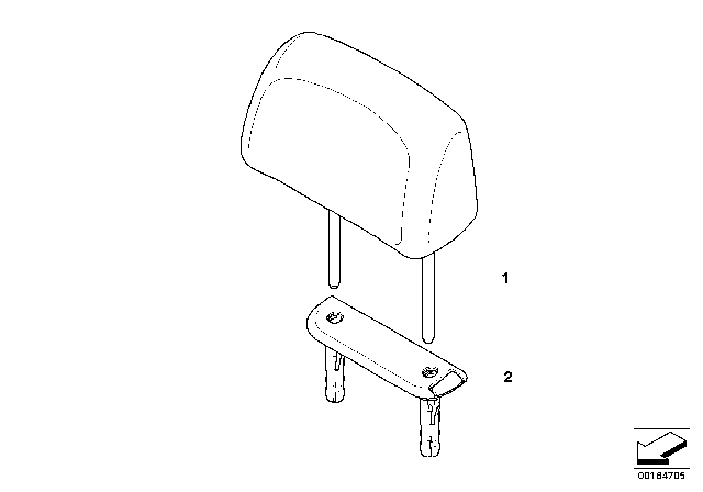 HEADREST LEATHER Diagram for 52207350466