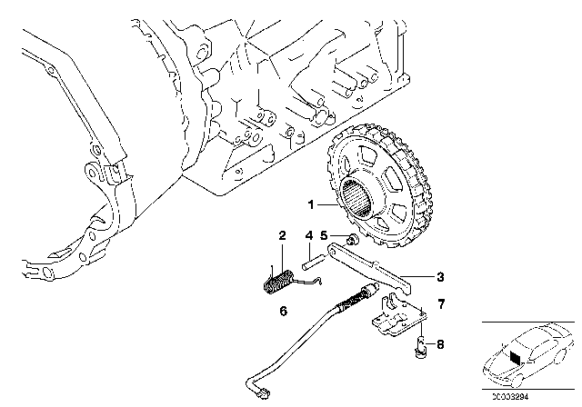 1998 BMW 740i Parking Lock (A5S440Z) Diagram