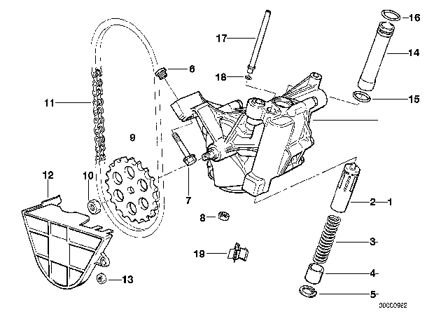 1995 BMW 740iL O-Ring Diagram for 11421288890