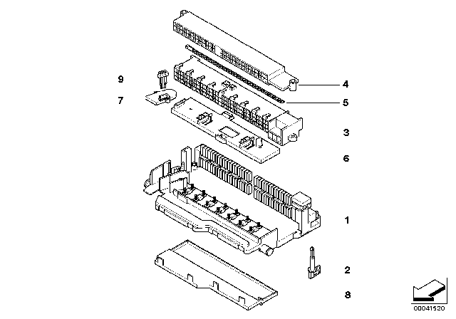 2005 BMW X3 Single Components For Fuse Box Diagram