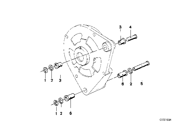 1973 BMW 2002 Generator, Individual Parts Diagram 1