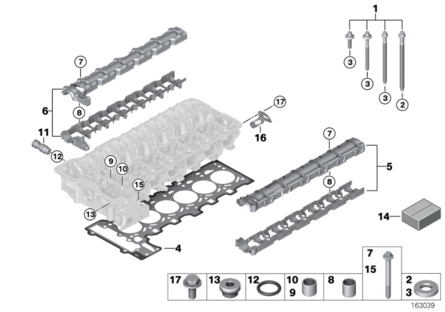 2015 BMW Z4 Cylinder Head & Attached Parts Diagram 2